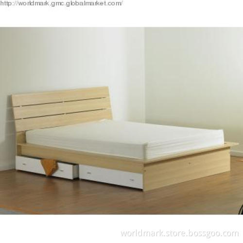 Queen Bed with Paper Foil Finish
